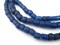 The Bead Chest Indonesian Glass Beads, Small Java Bali 4mm Spacers Jewelry Making Supplies for Necklaces, Bracelets, DIY Crafts (Vintage Cobalt Blue)